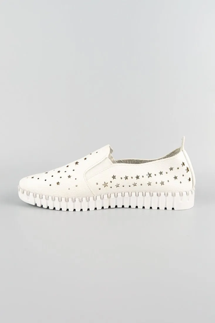 รองเท้าหนังส้นแบน - Stars Hollow Soft Leather Loafers