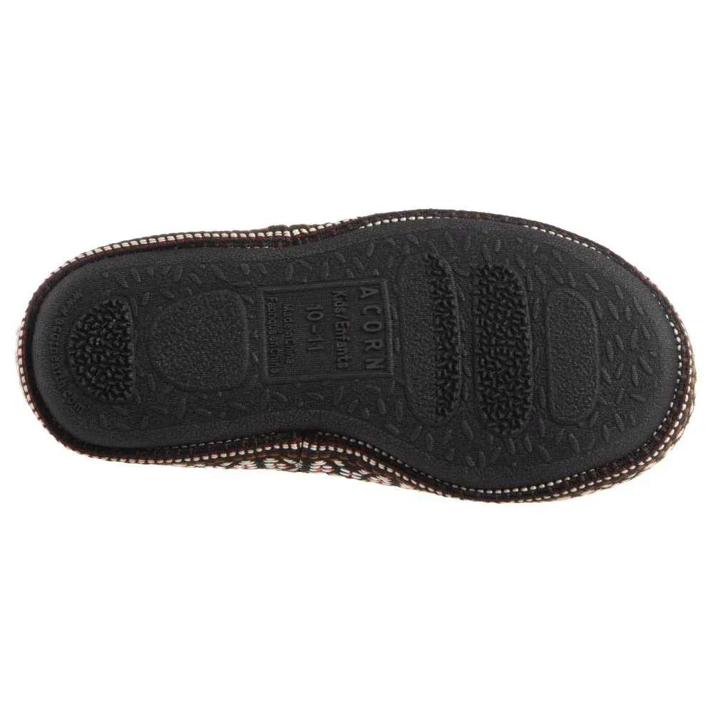 Acorn Kid’s L’il Woven Trim Moccasins