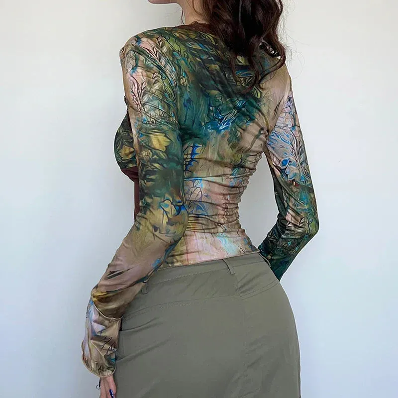 Advbridge aspen outfit winter Mocha Mingle Mesh Top