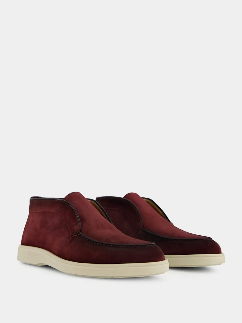 Almond-Toe Suede Boots