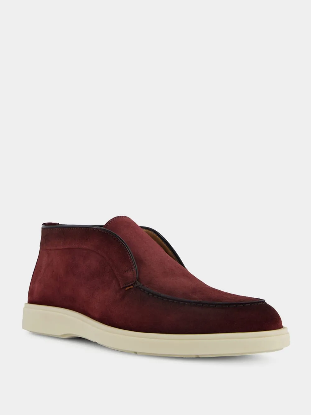 Almond-Toe Suede Boots