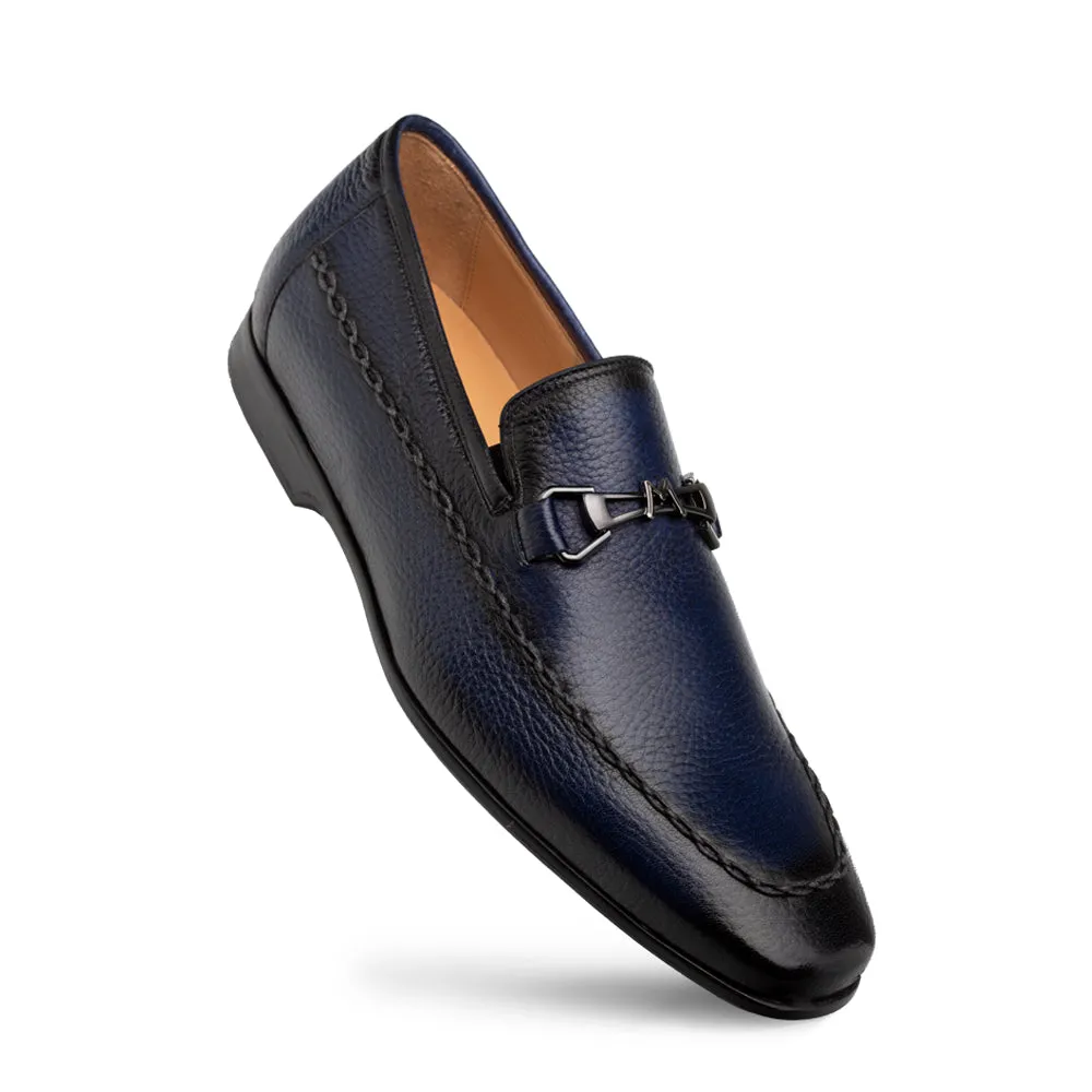 Apron Toe Deerskin Bit Loafer