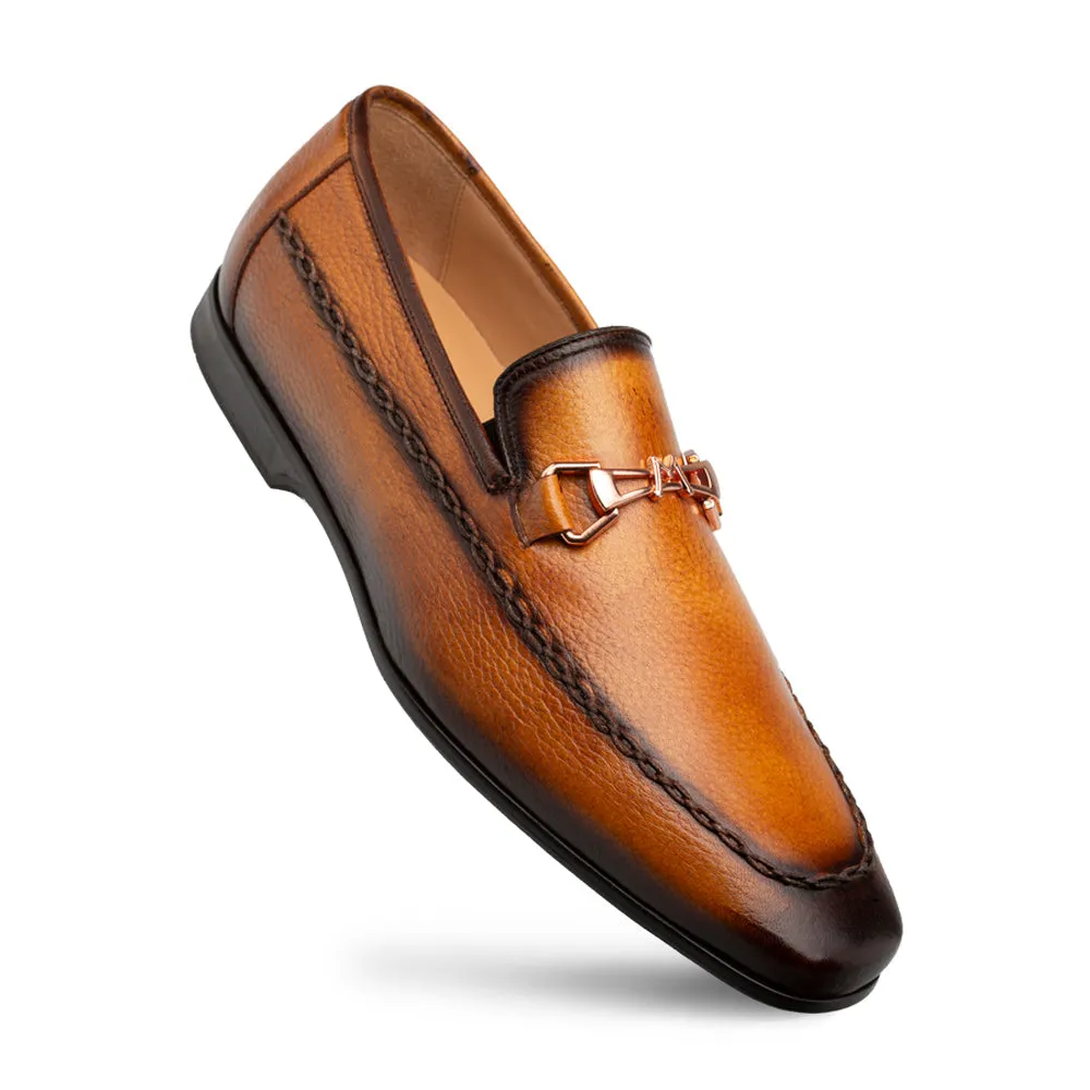 Apron Toe Deerskin Bit Loafer