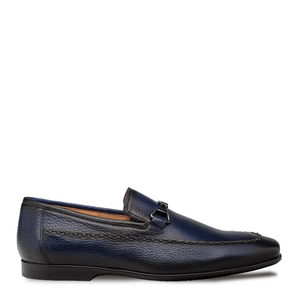 Apron Toe Deerskin Bit Loafer
