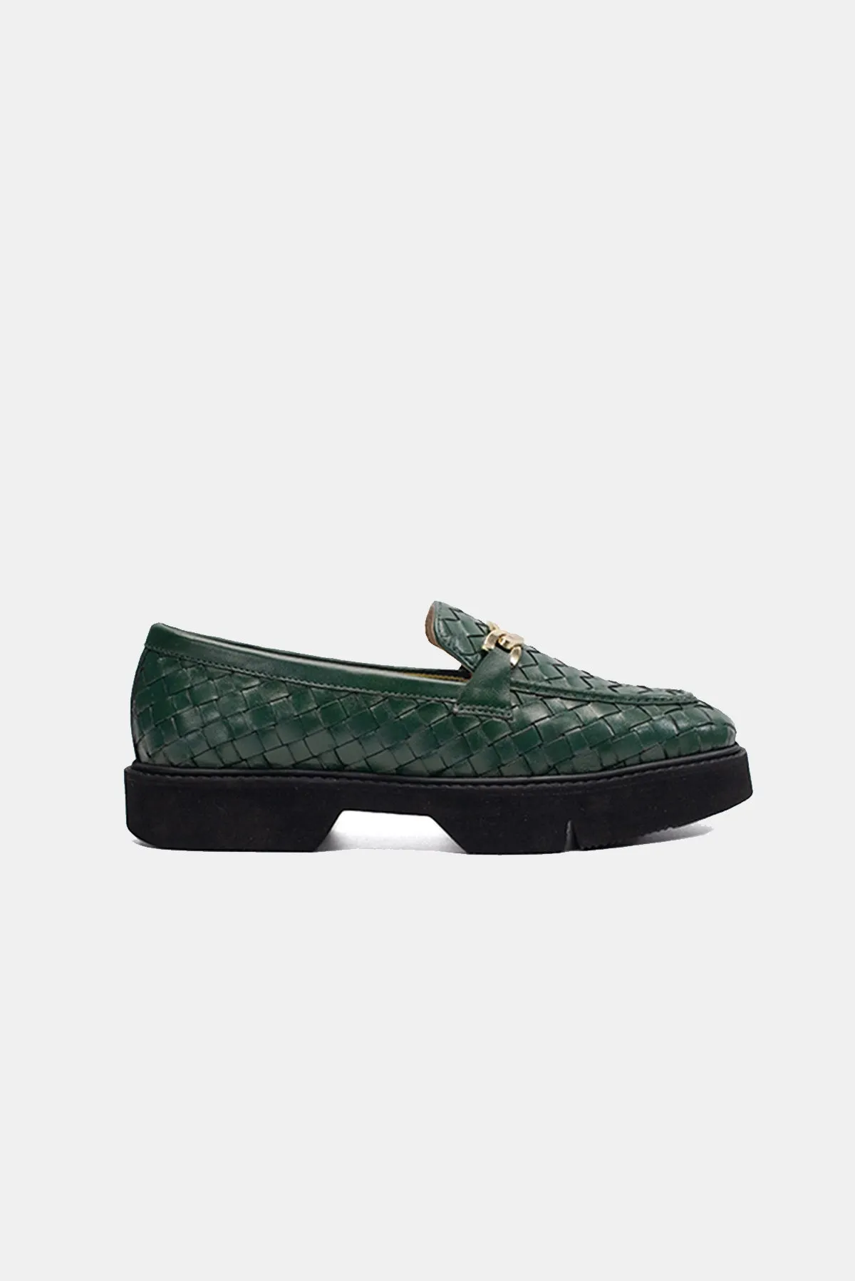 Autumn Woven Loafers - Green