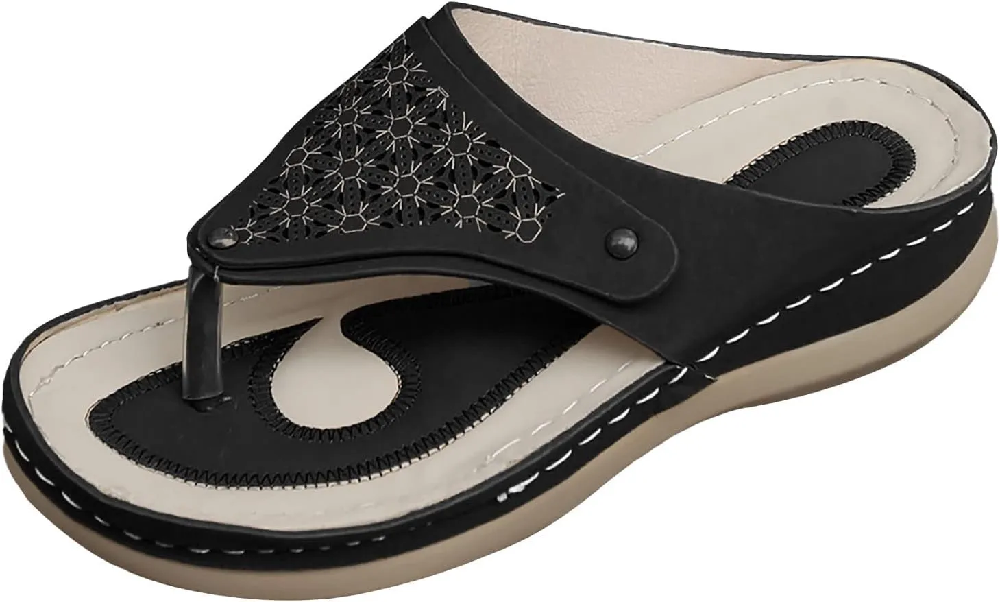 Avylays Breathable Mesh Sports Sandals With Non-Slip Sole Comfort Walking Sandals Slip On Flip Flops Beach Sandals