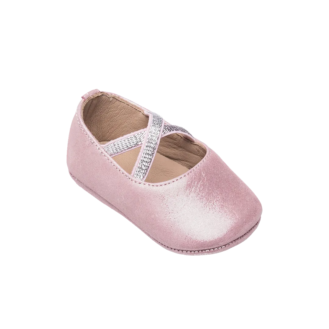 Baby Crossed Ballerina - Carnation
