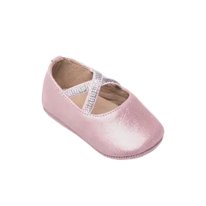 Baby Crossed Ballerina - Carnation