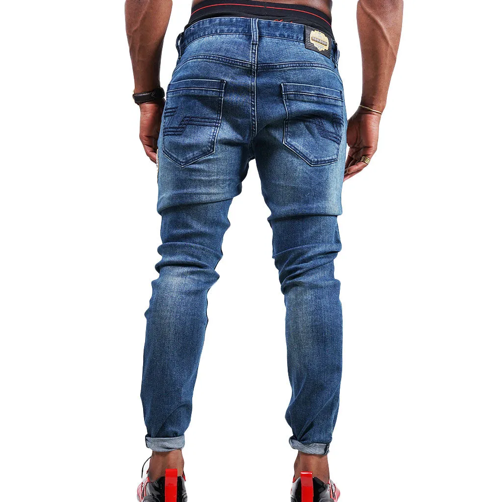 Bogart Man Gold Collection Navy Blue Slim Fit Jean