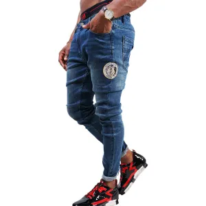 Bogart Man Gold Collection Navy Blue Slim Fit Jean