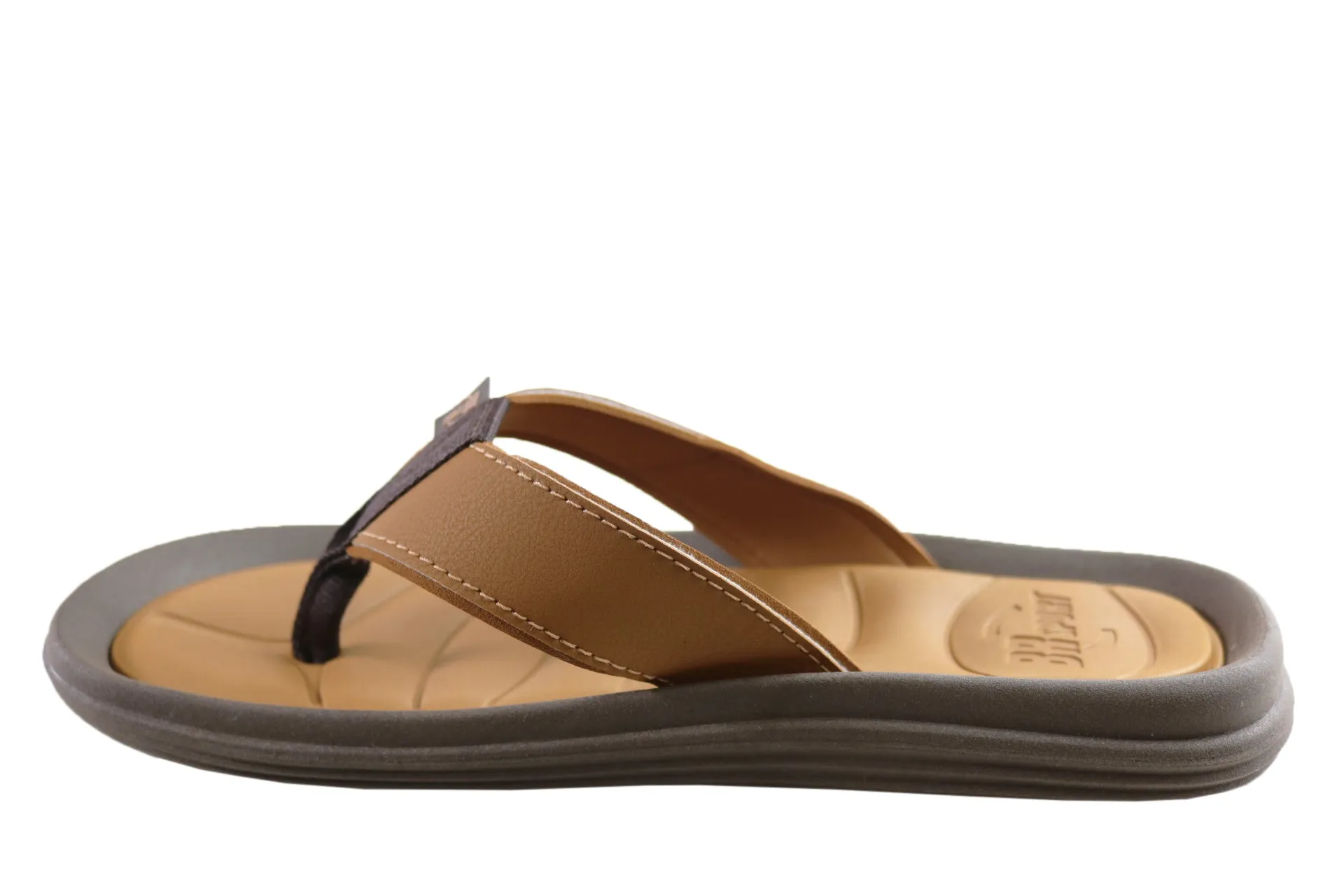 BR Sport Atlanta Mens Comfort Cushioned Thongs Sandals Made In Brazil
