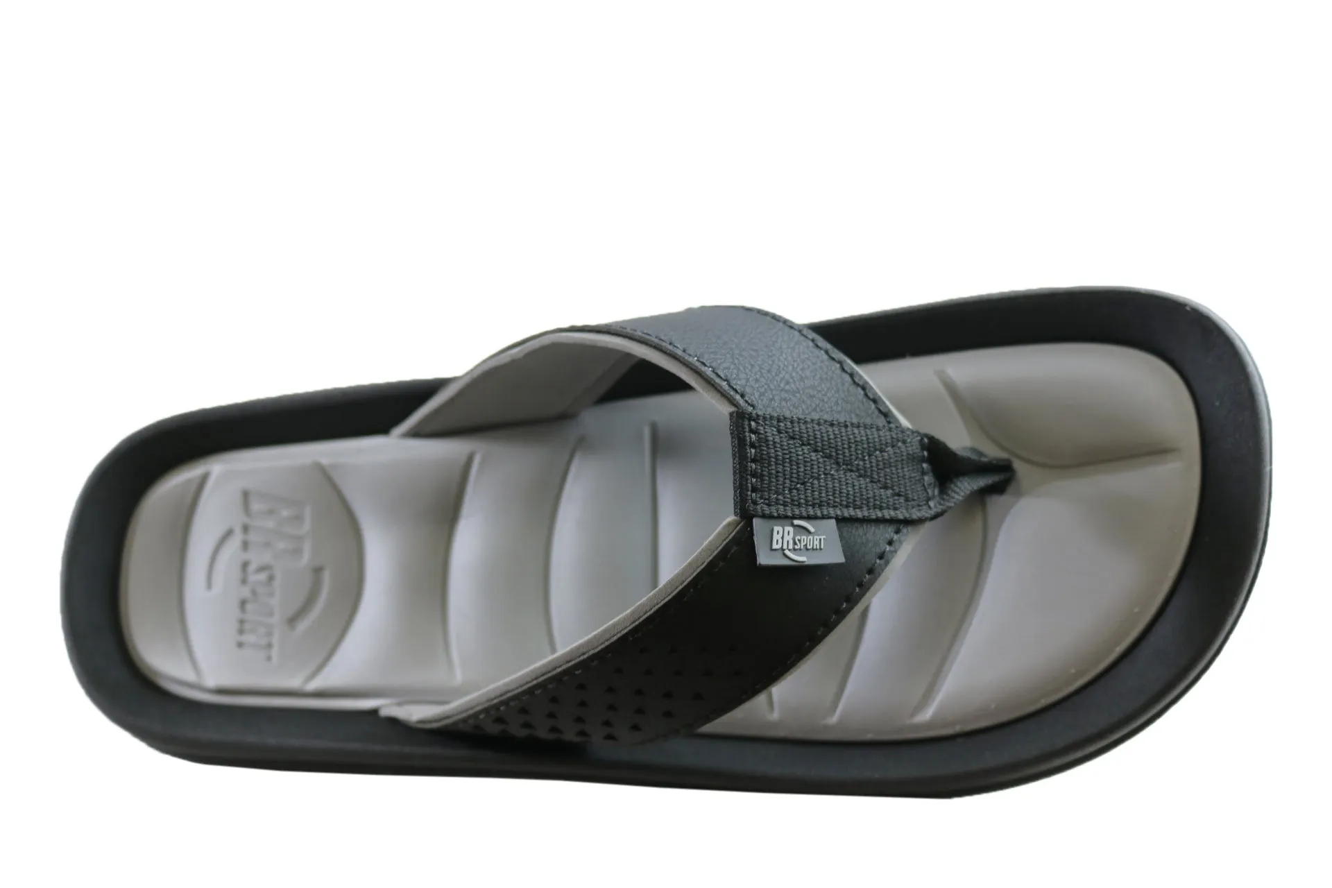 BR Sport Atlanta Mens Comfort Cushioned Thongs Sandals Made In Brazil