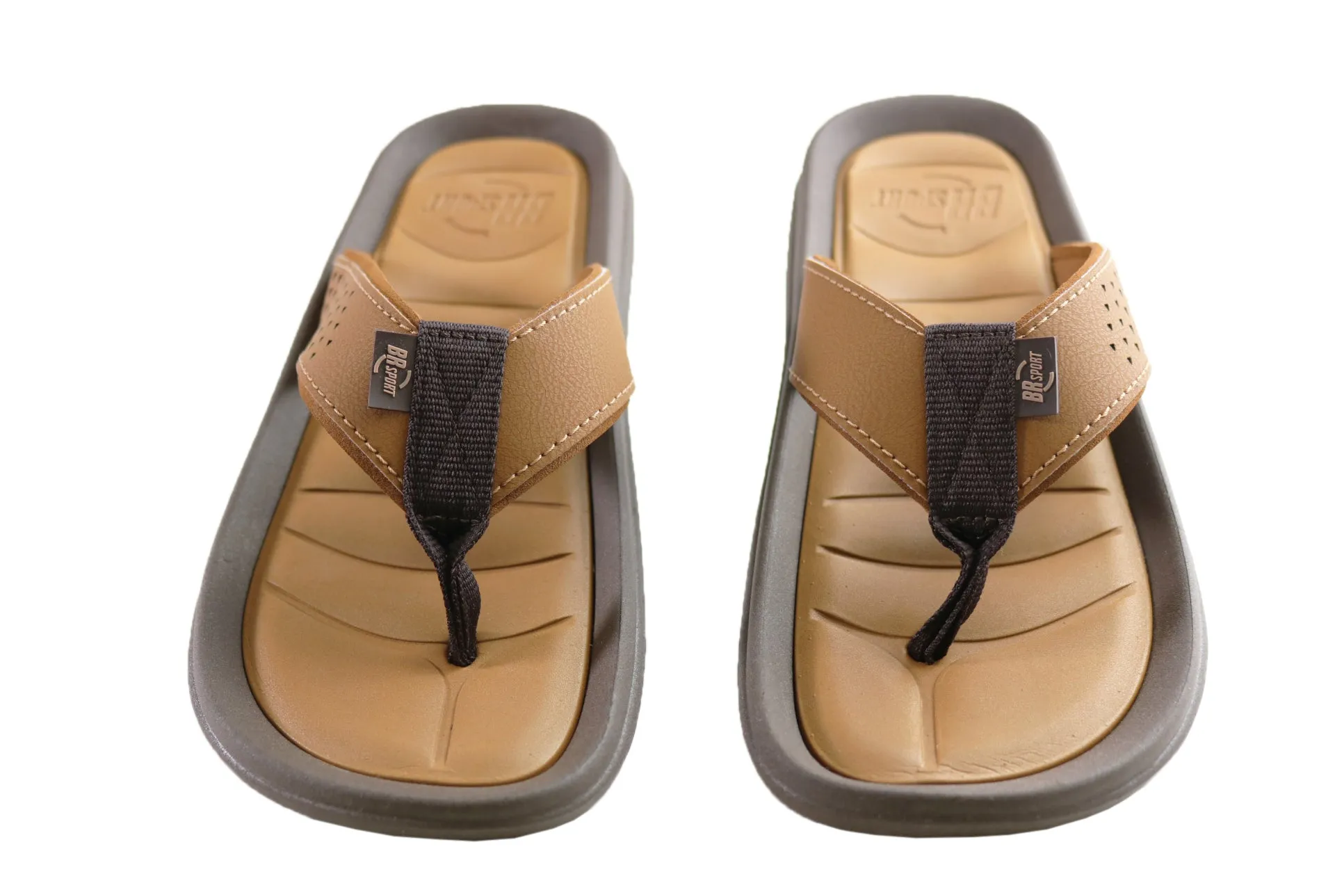 BR Sport Atlanta Mens Comfort Cushioned Thongs Sandals Made In Brazil
