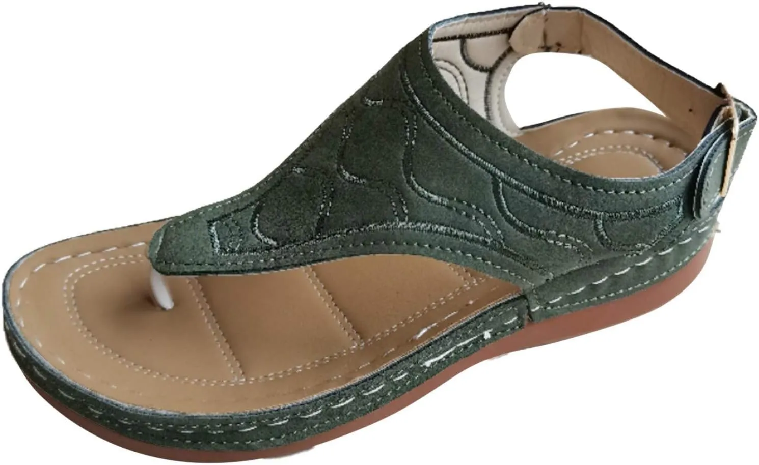 Cathalem Orthopedic Sandals for Women Arch Support 2024 Plus Size Casual Summer Shoes Comfy Lightweight Breathable Sandals