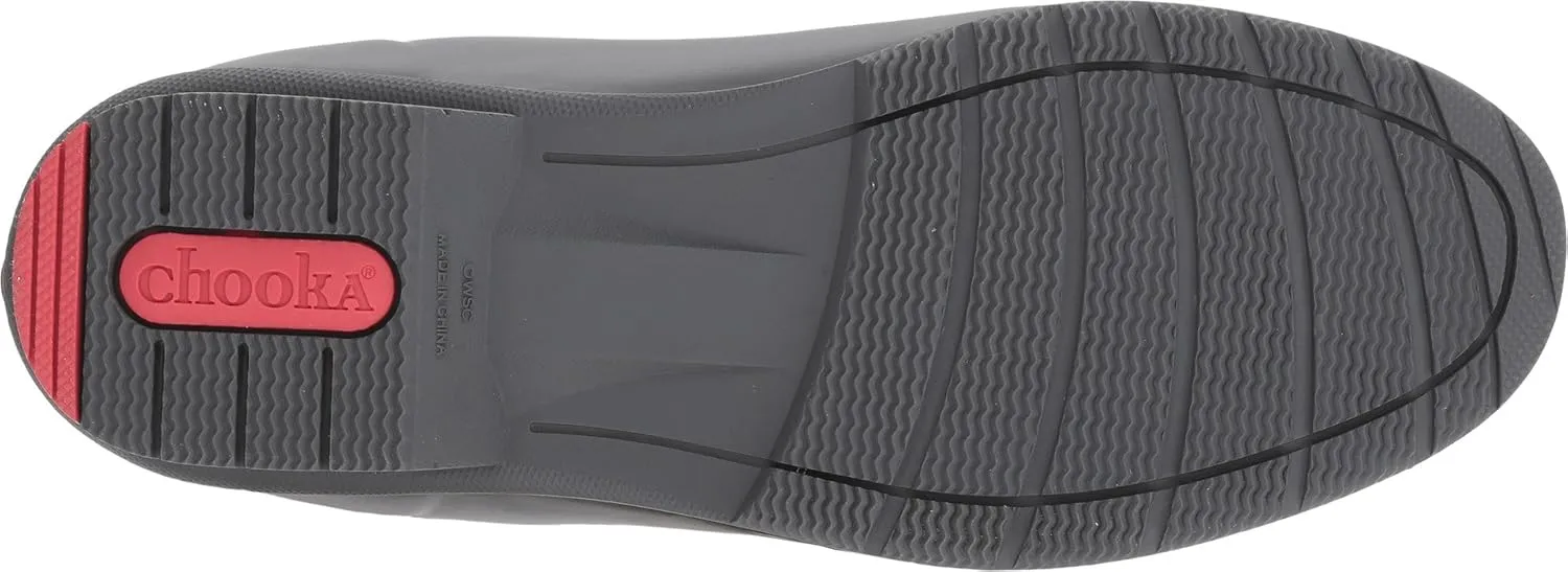 Chooka Women's Rubber Waterproof Solid Rain Boot with Memory Foam