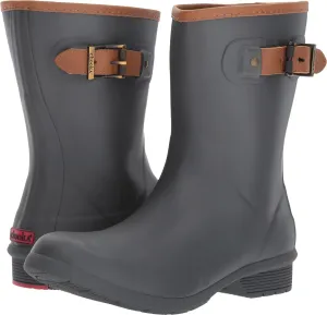 Chooka Women's Rubber Waterproof Solid Rain Boot with Memory Foam