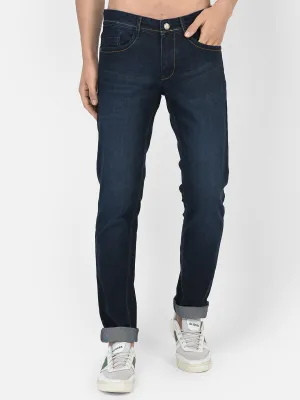 Cobb Navy Blue Narrow Fit Jeans