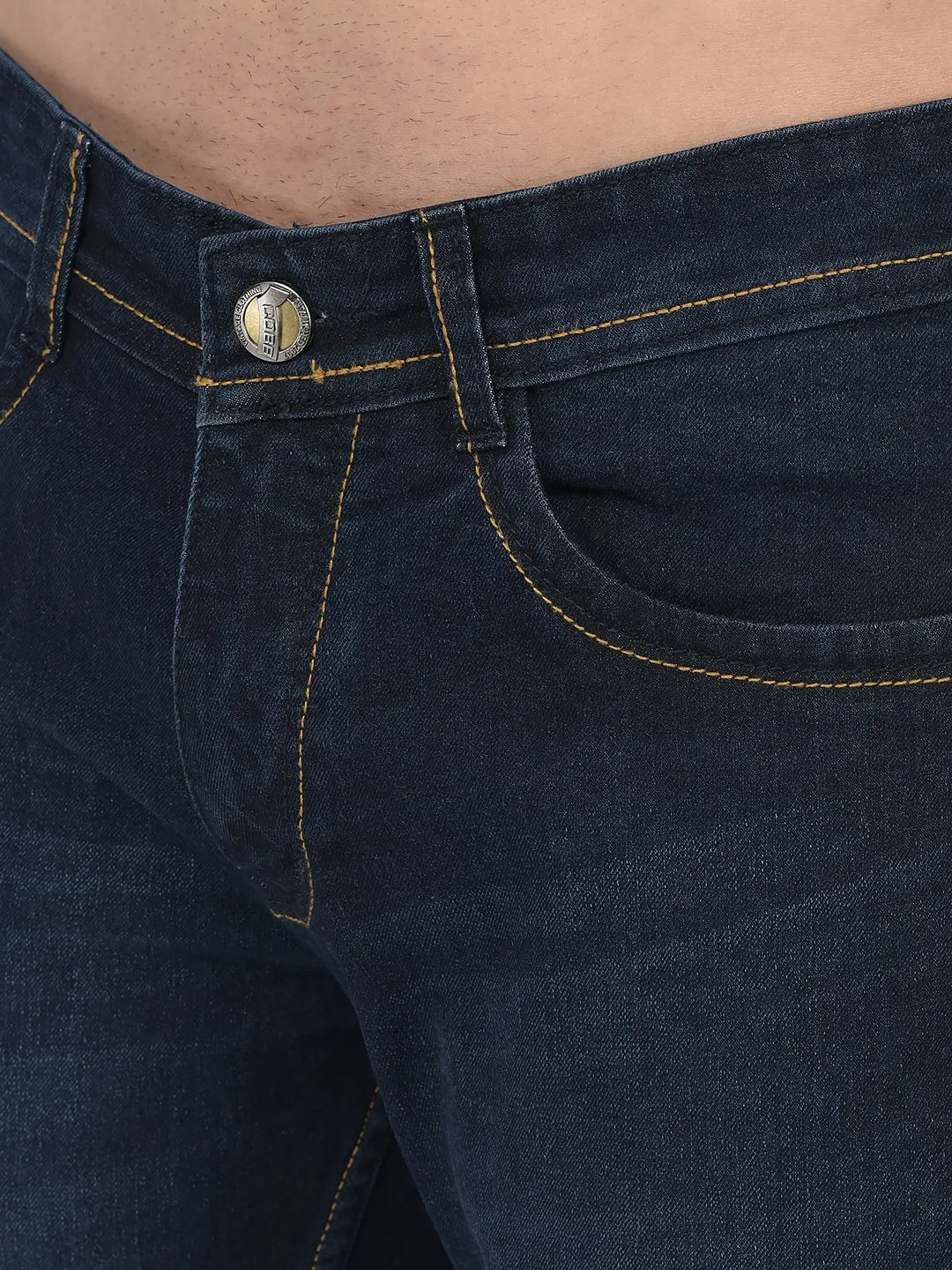Cobb Navy Blue Narrow Fit Jeans
