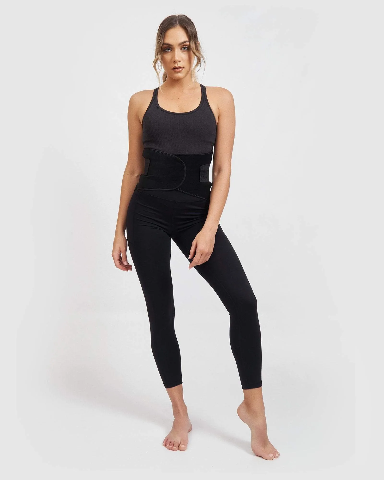 Core Trainer Post Pregnancy Belly Wrap Black