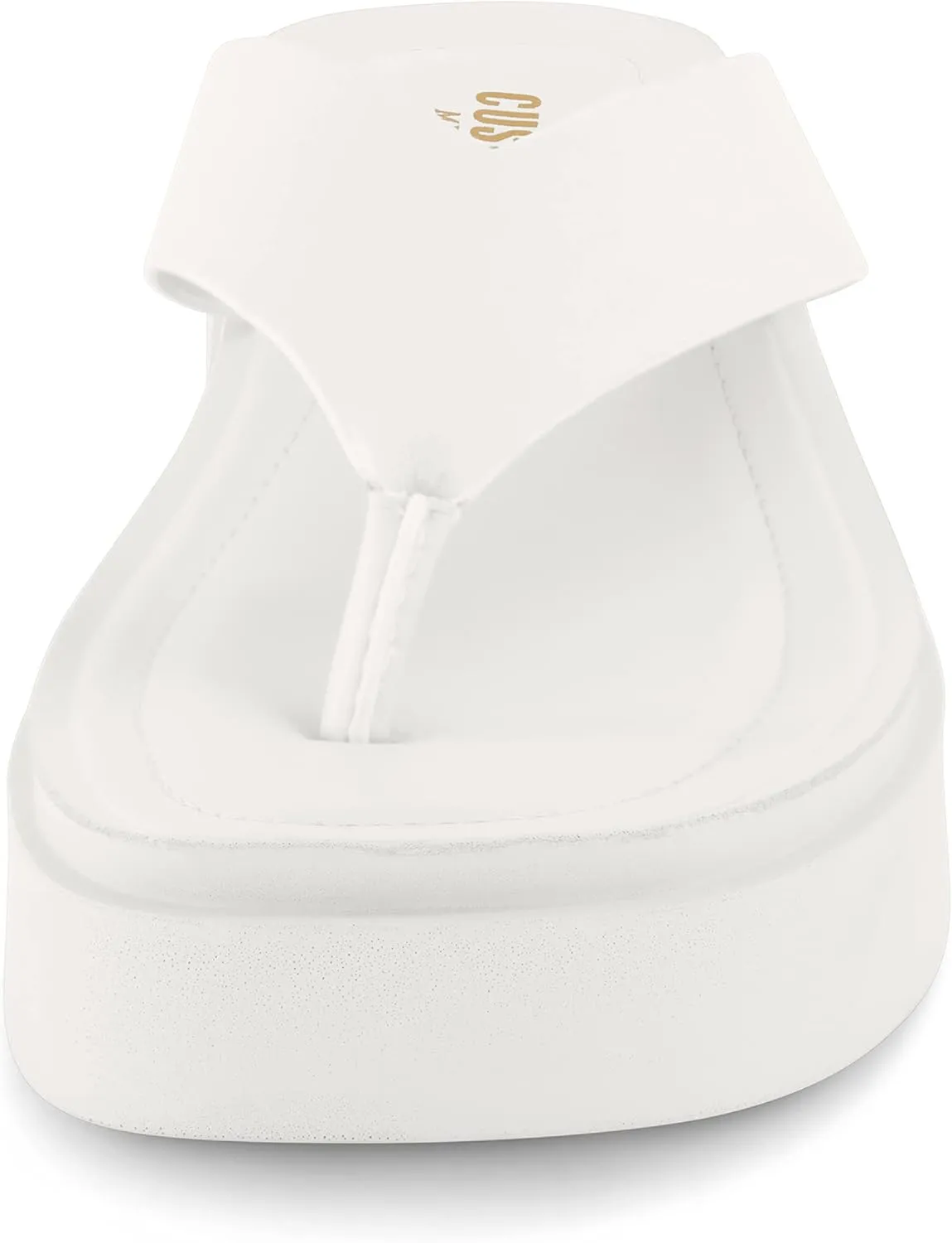 CUSHIONAIRE Women's Pippin thong platform sandal with Memory Foam