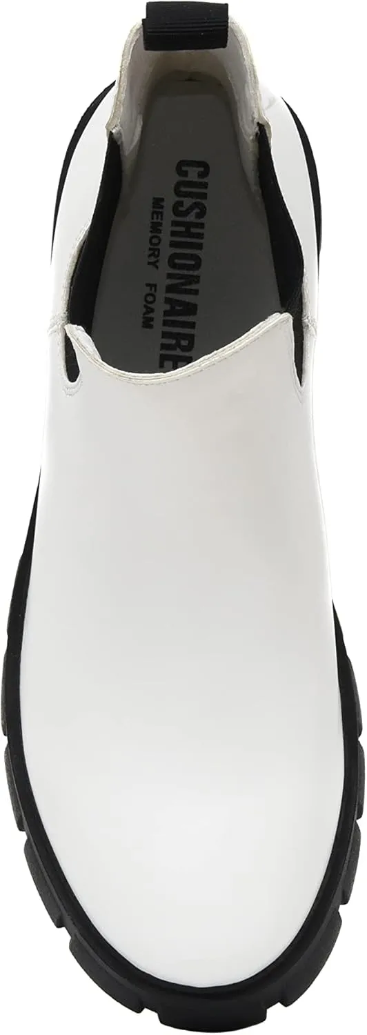 CUSHIONAIRE Women's Sasha slip on chelsea boot  Memory Foam