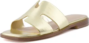 CUSHIONAIRE Women's Voyage slide sandal  Memory Foam, Wide Widths Available