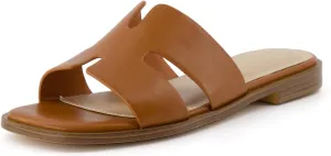 CUSHIONAIRE Women's Voyage slide sandal  Memory Foam, Wide Widths Available