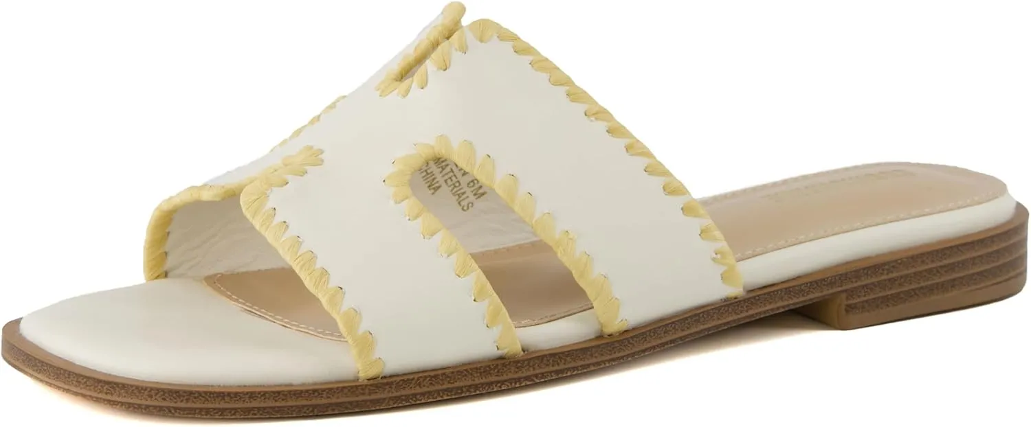 CUSHIONAIRE Women's Voyage slide sandal Memory Foam, Wide Widths Available