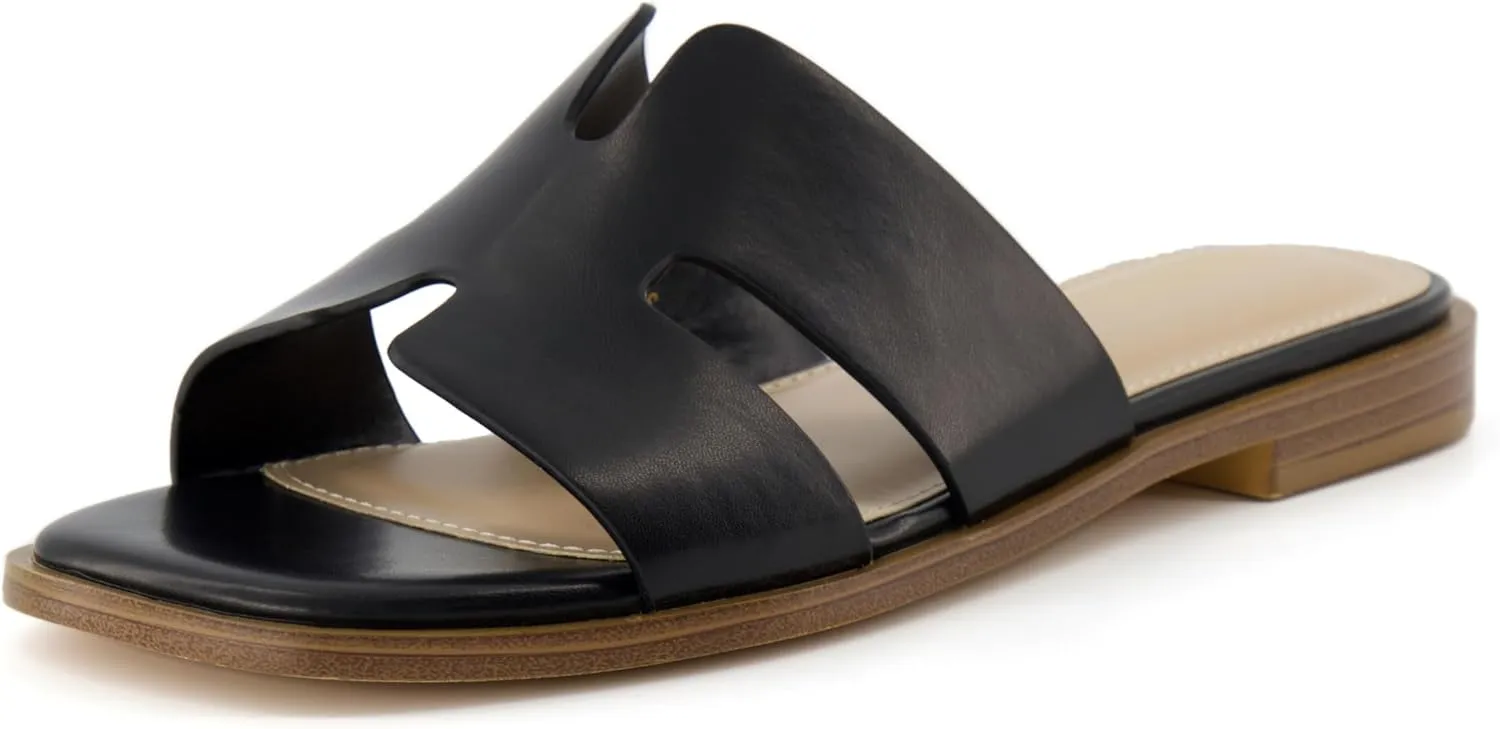 CUSHIONAIRE Women's Voyage slide sandal Memory Foam, Wide Widths Available