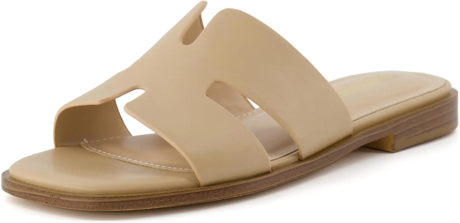 CUSHIONAIRE Women's Voyage slide sandal Memory Foam, Wide Widths Available