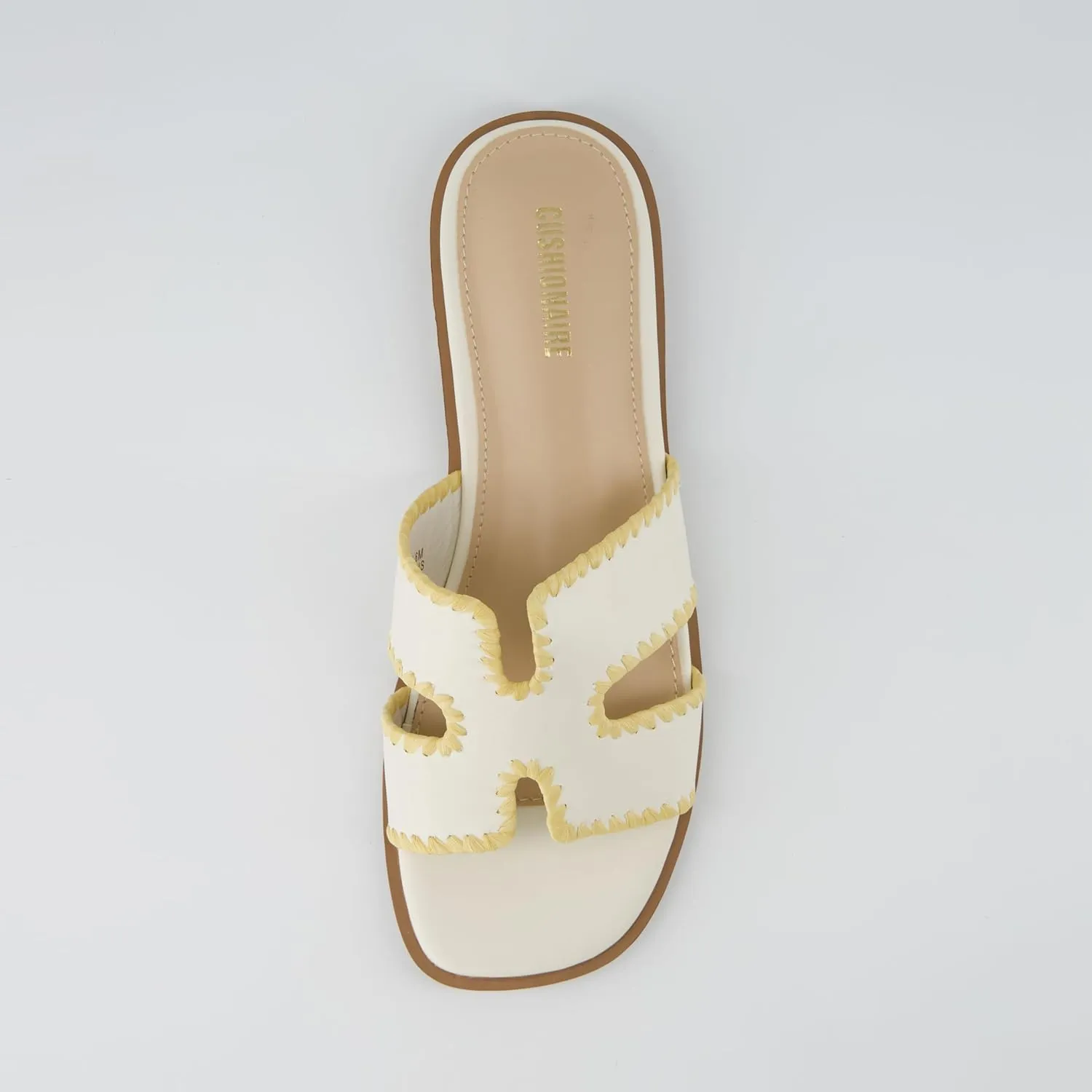 CUSHIONAIRE Women's Voyage slide sandal  Memory Foam, Wide Widths Available