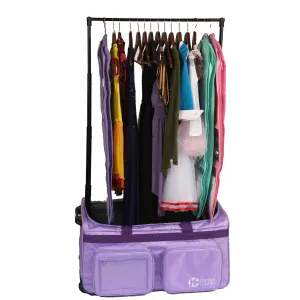 Dance Bag with Garment Rack - Lilac Purple, Large 28"