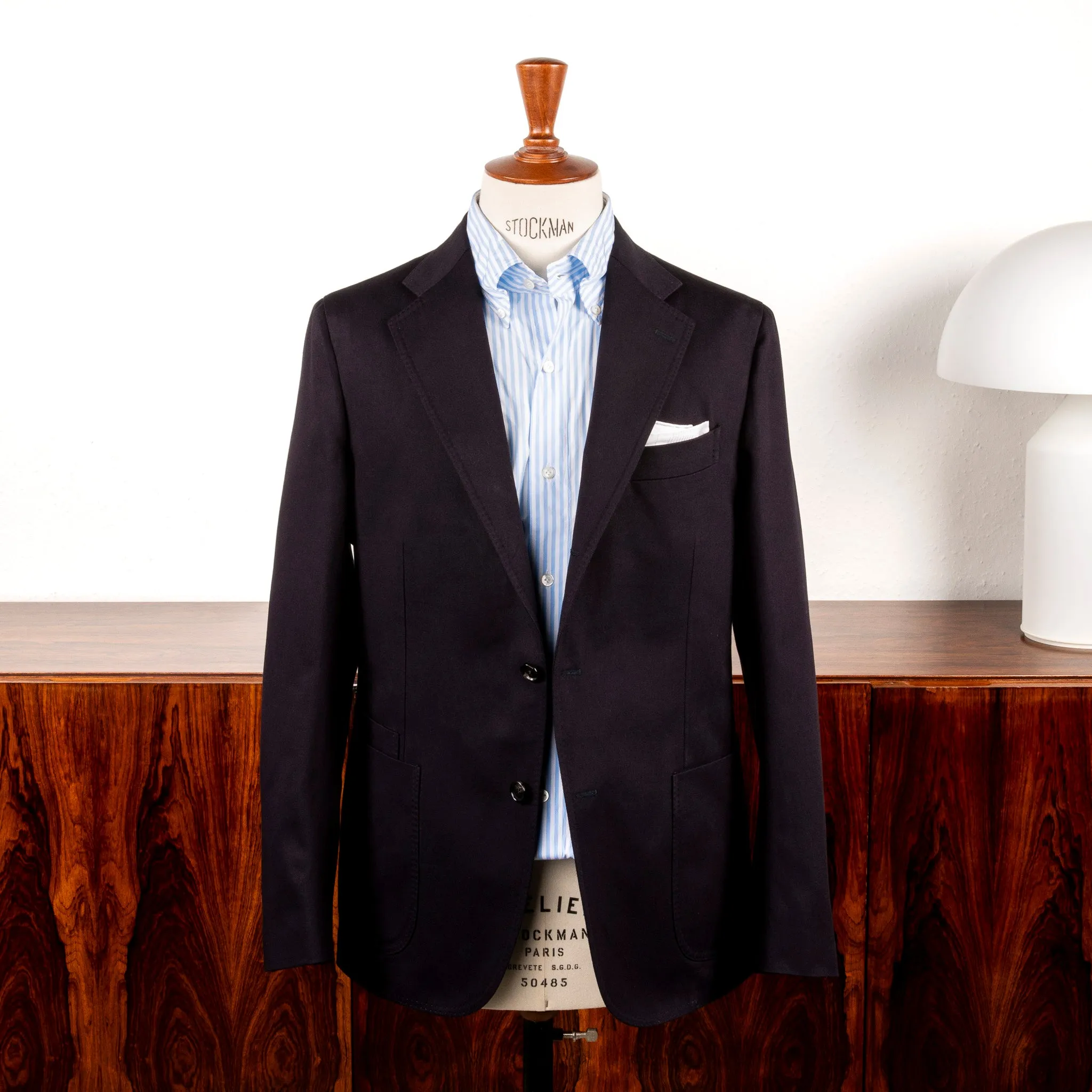 De Petrillo Posillipo Tasca in Tasca Jacket Byron Cotton Navy