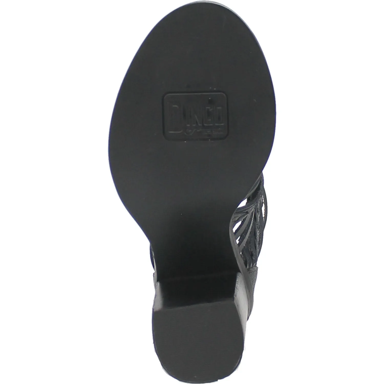Dingo Womens Jeezy Black Leather Sandals Shoes 10 M