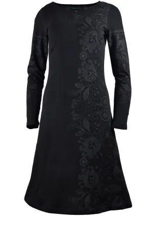 Dress With Side & Sleeve Print (NO REFUND/ NO EXCHANGE)