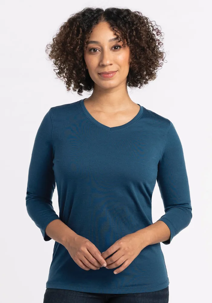 Elena V Neck