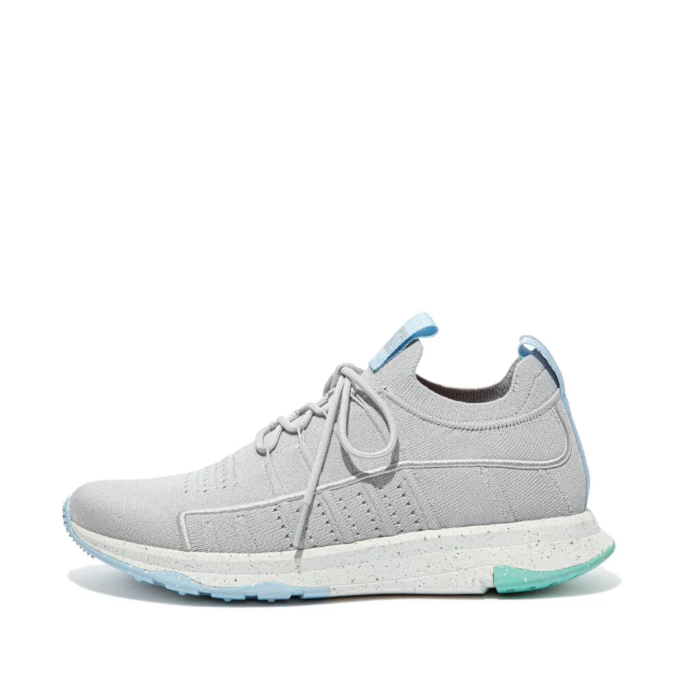 FitFlop Vitamin FF e01 FA3-945 Ladies Soft Grey Mix Textile Lace Up Trainers