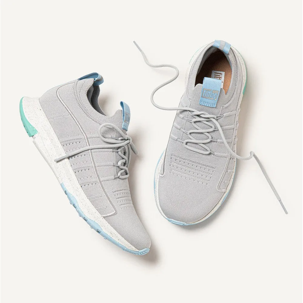 FitFlop Vitamin FF e01 FA3-945 Ladies Soft Grey Mix Textile Lace Up Trainers