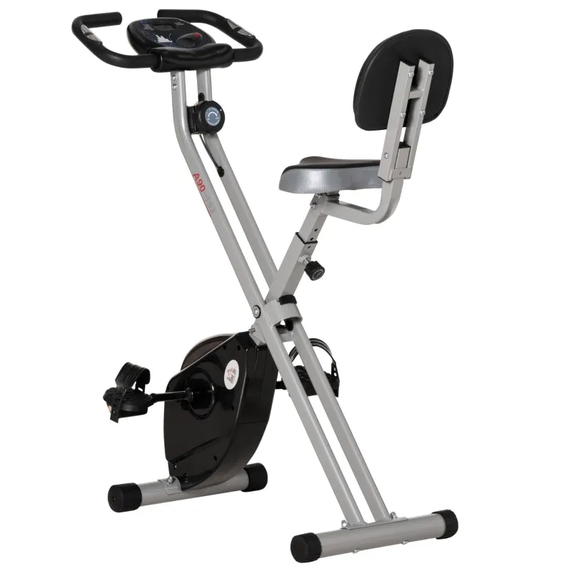 Foldable Indoor Exercise Bike with 8-Level Magnetic Resistance - Blue