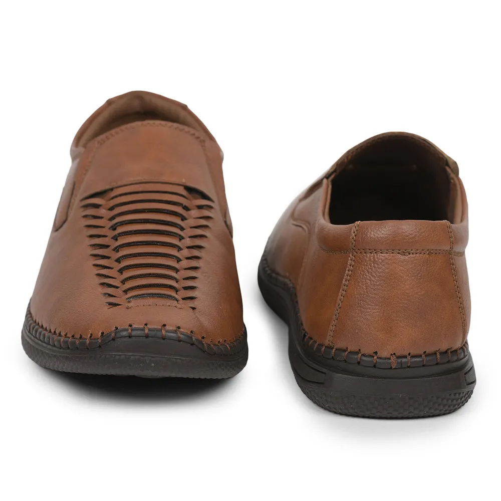 Gliders (Tan) Casual Slip on Shoes For Men SYN-43 By Liberty
