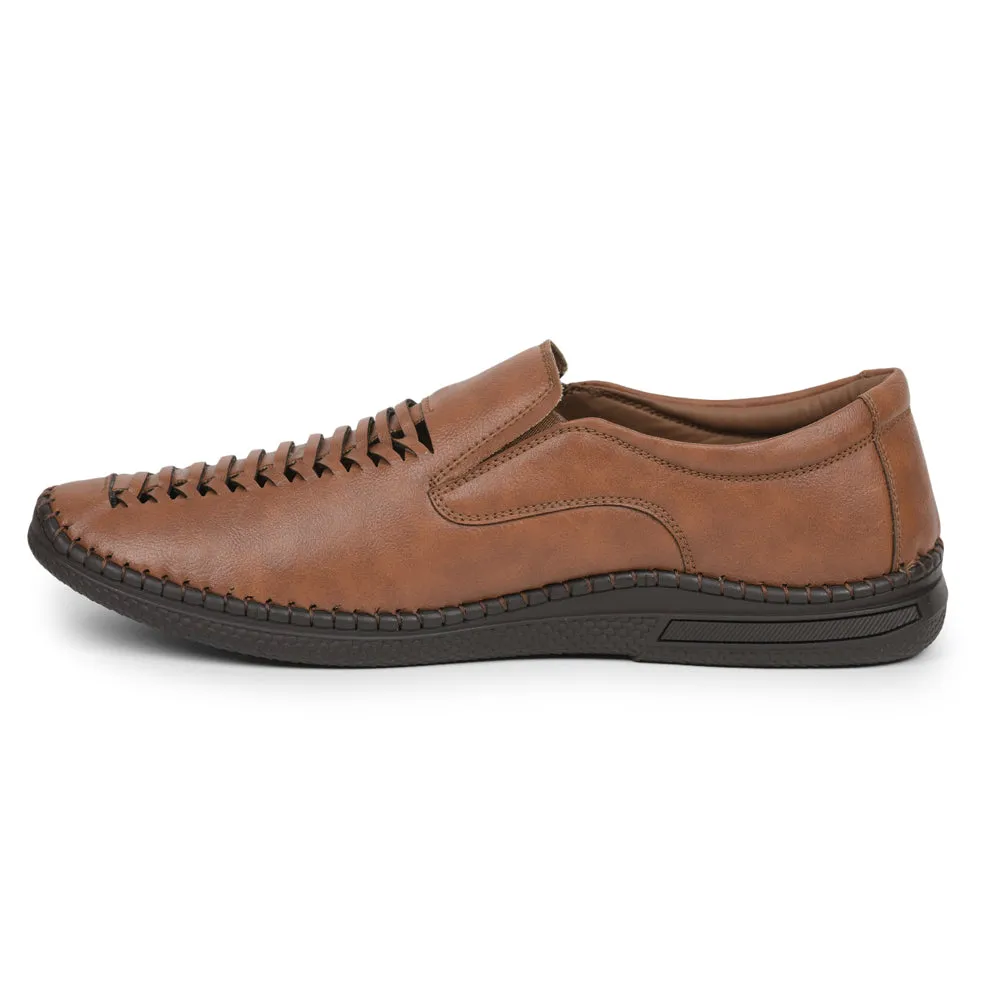 Gliders (Tan) Casual Slip on Shoes For Men SYN-43 By Liberty