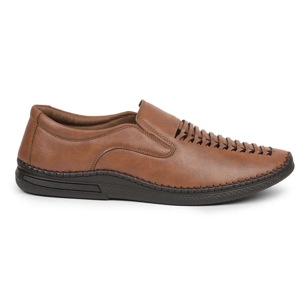 Gliders (Tan) Casual Slip on Shoes For Men SYN-43 By Liberty
