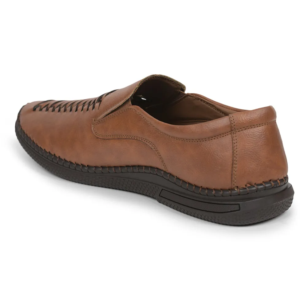 Gliders (Tan) Casual Slip on Shoes For Men SYN-43 By Liberty