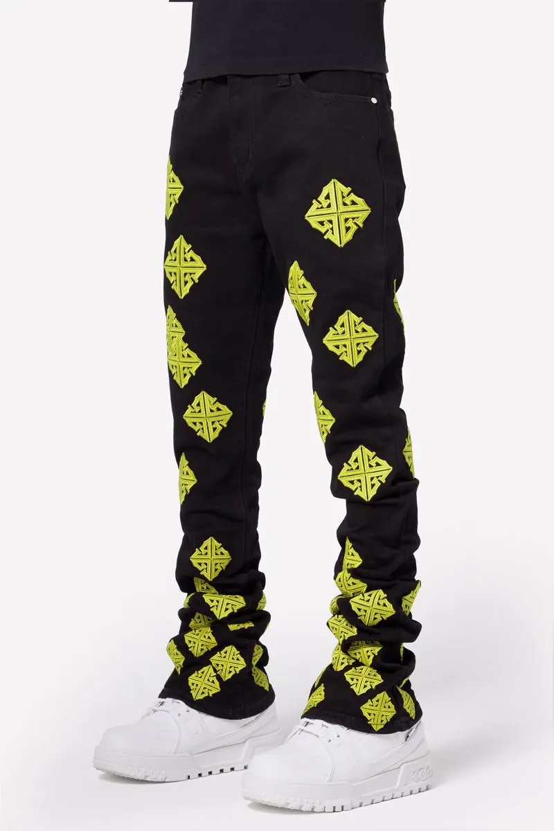 Guapi Cyber Icon Stacked Denim Jeans