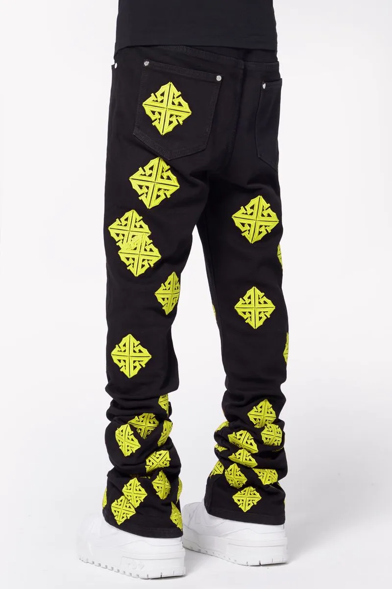 Guapi Cyber Icon Stacked Denim Jeans