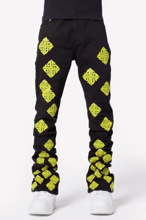 Guapi Cyber Icon Stacked Denim Jeans