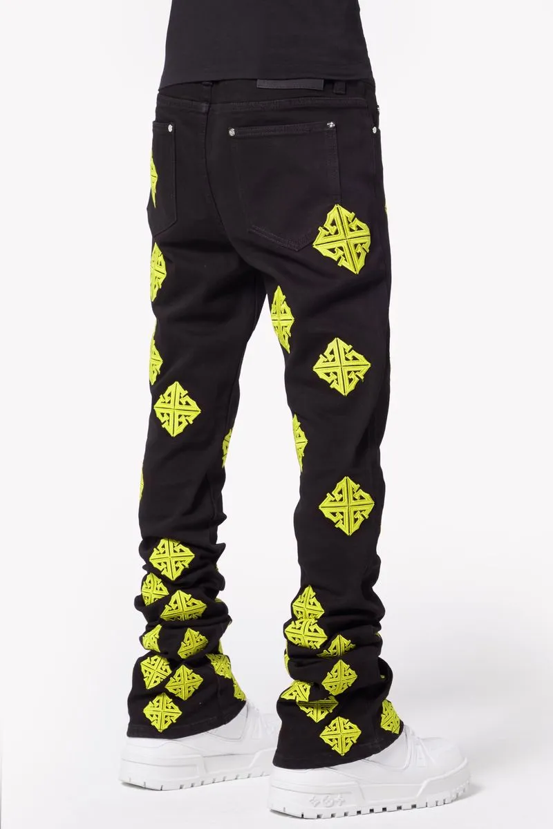 Guapi Cyber Icon Stacked Denim Jeans