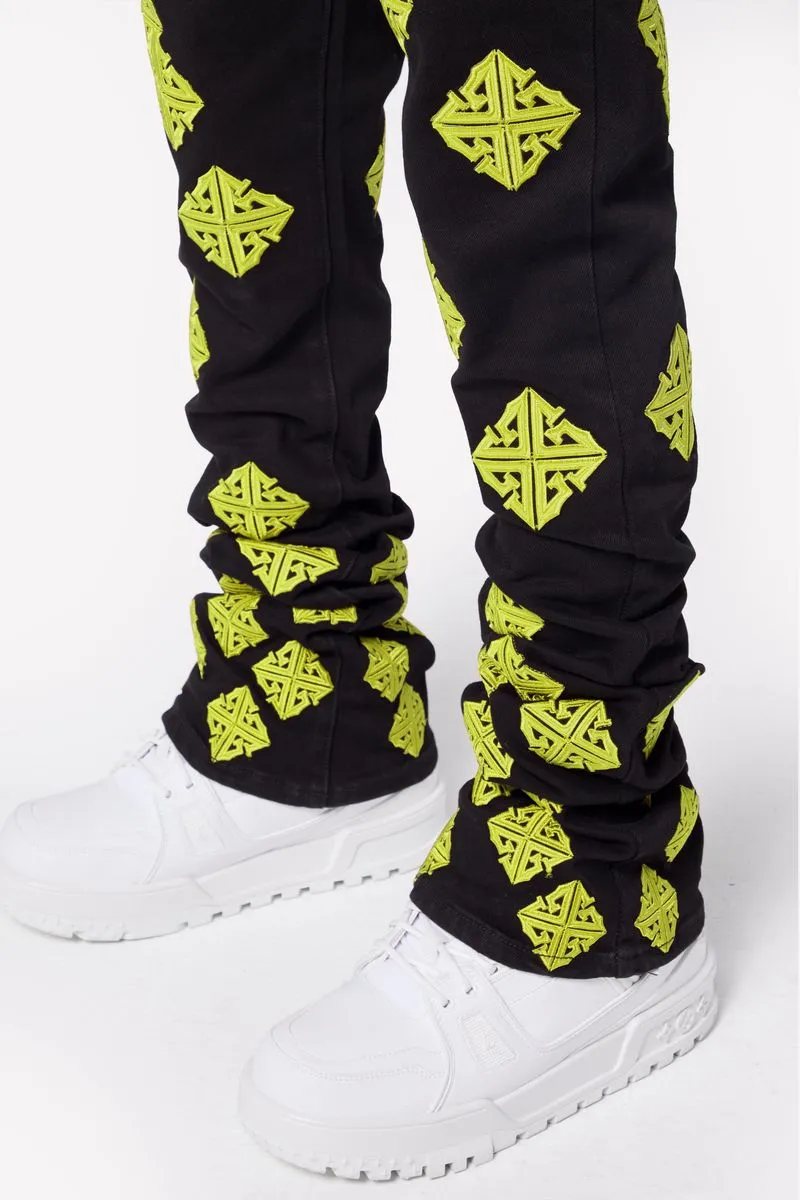 Guapi Cyber Icon Stacked Denim Jeans