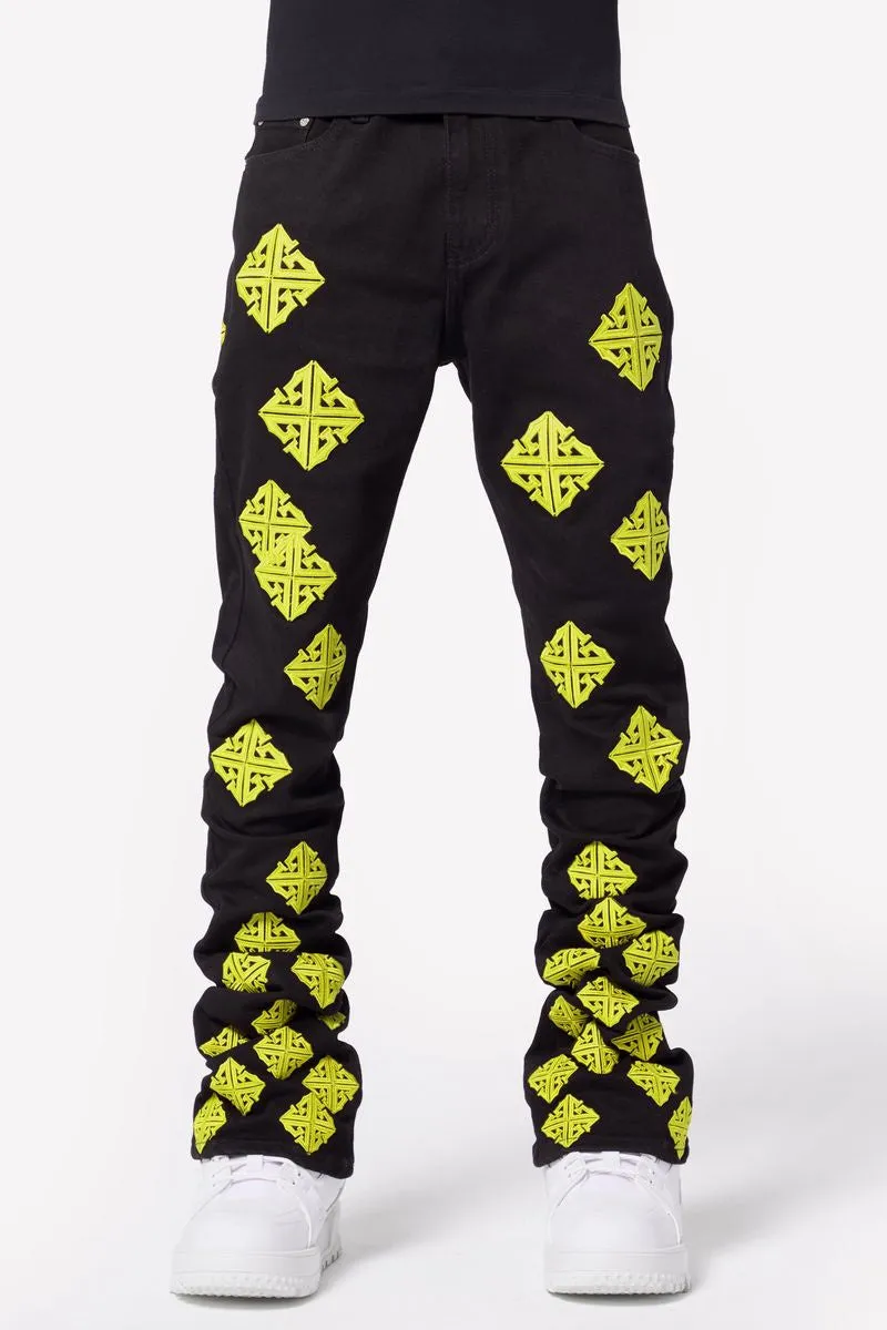 Guapi Cyber Icon Stacked Denim Jeans