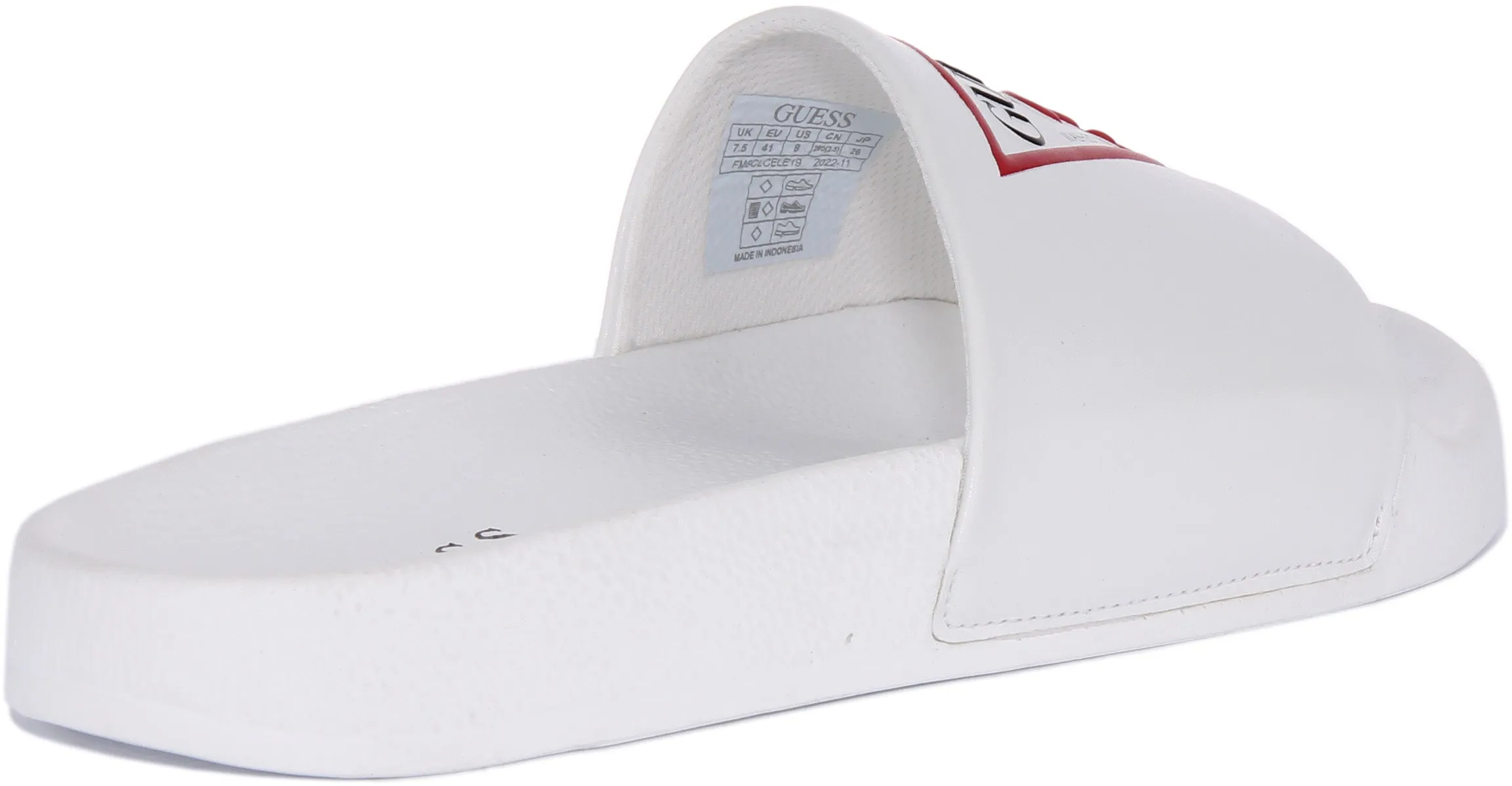 Guess Colico In White For Men Slide